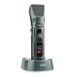 Акумуляторна машинка для стрижки VGR V-696 Professional 4 led display - мініатюра 3