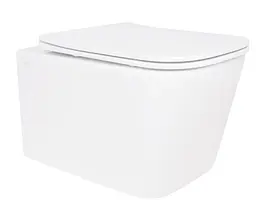 Унітаз підвісний Qtap Crow Rimless, з сидінням Slim Duroplast/ Soft-close/ Quick Release QT05335171RW