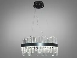 Люстра стельова LED Diasha 836/500PB 105W, чорний, кристалічна, для кабінету