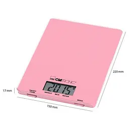 Ваги кухонні Clatronic KW 3626 Pink - мініатюра 3
