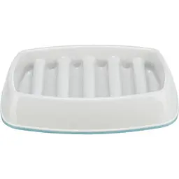 Миска Trixie Повільне годування для котів, 21х14 см, 250 мл (сіра)