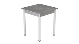 Стіл кухонний Ferrum-decor Агата 75x80x80 Білий ДСП Бетон 16мм (FRD-105558) - мініатюра 3
