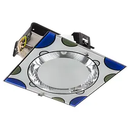 Світильник Downlight стельовий Brille L13-087 DL-28/2 E27 BL врізний