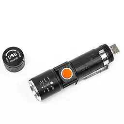 Комплект ліхтарик ручний USB та кріплення для ліхтарика на велосипед X-Balog BL-616-T6 - мініатюра 6