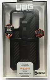 Чохол оригінальний протиударний UAG Monarch Original (212821114242) Samsung Galaxy S21 Plus (6.7") Carbon Fiber - мініатюра 2