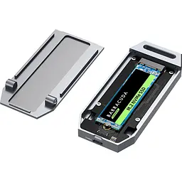 Зовнішня кишеня Maiwo M.2 SSD NVMe 2280 ч-з USB4.0 Type-C 40Gbps (K1695) - мініатюра 2
