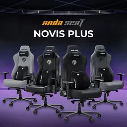 Крісло ігрове Anda Seat Novis Plus XL Grey Fabric (AD23YC-XL-01-G-F-G04) - мініатюра 13