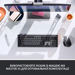 Клавіатура Logitech MX Mechanical Wireless Illuminated Performance Graphite (920-010759) - мініатюра 9