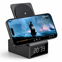 Бездротова зарядна станція WiWU WI-W011 2в1 15W для iPhone та AirPods - мініатюра 4