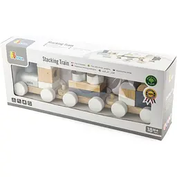 Дерев'яний поїзд Viga Toys Екокубики (51611) - мініатюра 3