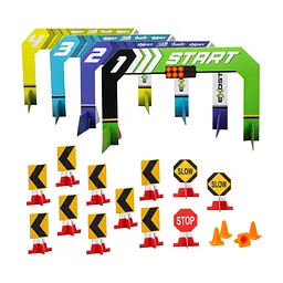 Ігровий набір Silverlit Build 2 Drive Duo Pack Race Set, РК, 2,4 GHz (ГГц), жовта та синя (20705) - мініатюра 5