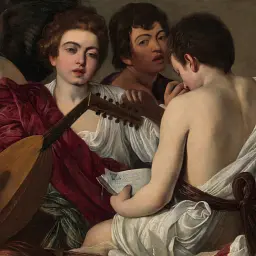 Інтер'єрна картина Музики (Концерт), Караваджо, Caravaggio, репродукція картини, 60×80 см (id7010) - мініатюра 6