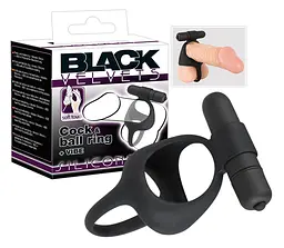 Ерекційне кільце Black Velvets Cock & Ball Ring із вібрацією, створене для двох You2Toys 42-05859550000 87308 - мініатюра 3