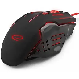 Миша Esperanza MX403 Apache USB black red (EGM403R) - мініатюра 3