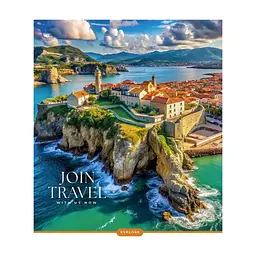 Зошит Школярик Join Travel 60 аркушів клітинка (060-3680K), в асортименті - мініатюра 5