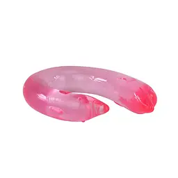 Двосторонній фалоімітатор - Double Dolphin Pink - мініатюра 5