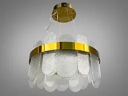 Класична підвісна кришталева люстра Diasha, золото, LED 120 Вт - мініатюра 4