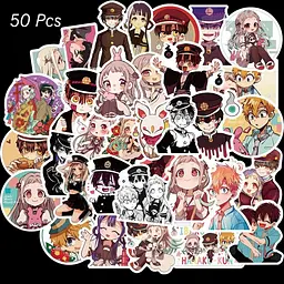 Стікерпак GeekLand Jibaku Shounen Hanako-kun 50 штук - мініатюра 4