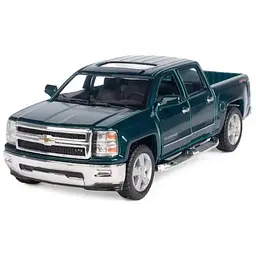 Колекційна машинка Chevrolet Silverado 2014 KT5381W (Green) масштаб 1:42 Kinsmart