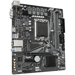 Материнська плата Gigabyte LGA1700, H610M H V3 DDR4, H610, 2xDDR4, Int. 4xUSB3.2/8xUSB2.0, VGA/HDMI, MicroATX - мініатюра 3