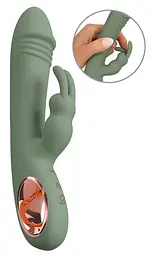 Вібратор-кролик You2Toys Slim Rabbit Olive, 21.4 см (зелений) - мініатюра 2