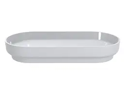 Умивальник Miraggio MARTA 900 (0000692) Miramarble, Глянцевий, Накладний, Білий - мініатюра 3