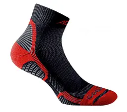 Термошкарпетки Accapi Trekking Touch Quarter 37-38 Чорний-Червоний