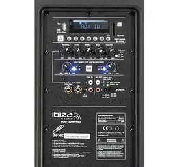 Портативная активная акустическая система IBIZA PORT12 UHF MKII TWS RMS 350W - мініатюра 7