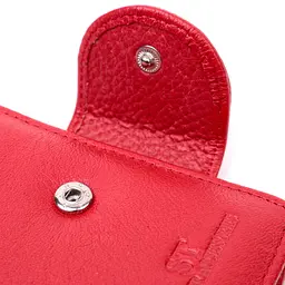 Жіночий яскравий гаманець вертикального типу із натуральної шкіри ST Leather 22453 червоний