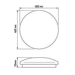 LED світильник Titanium Зоряне небо настінно-стельовий 48 Вт 5000 K (TLCL-485S) - мініатюра 3