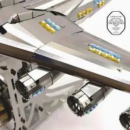 Конструктор Metal Time Колекційна модель АН-225 "Мрія" CRYSTAL EDITION з кристалами SWAROVSKI (Зібрана) (MT001SWRSK/READY) - мініатюра 3