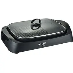 Электрогриль со стеклянной крышкой Adler AD 6610 3000 Вт