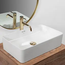 Умивальник Rea Berta 55 56x35,5 white (REA-U5055), Глянцева - мініатюра 2