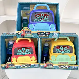 Встановлення для Пуску Мильних бульбашок Машинка Mini Car Bubble зі світлозвучними ефектами - мініатюра 5