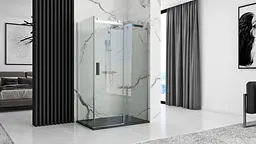 Душовий піддон Rea black Rock 80x120 REA-K4579, Чорний - мініатюра 4