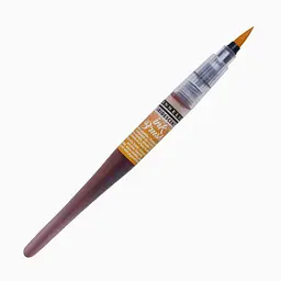 Ручка-пензель з чорнилом Sennelier Ink Brush, Переливчастий помаранчевий (Iridescent Orange)