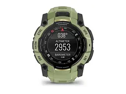 Смарт-годинник Garmin Instinct 3 50mm AMOLED Green with Fern Green Band (010-03020-02) - мініатюра 6