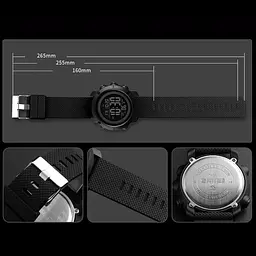 Наручний годинник Skmei 1434 Black Black ABS ring, 1434BKBK (18476) - мініатюра 6