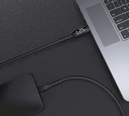 Кабель з дисплеем WSKEN Cable USB to Type-C 2A 1.2m Black - мініатюра 7