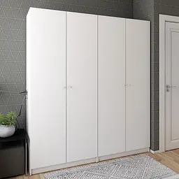 Шафа для одягу Doros Промо Білий 2+2 ДСП 180х48х204 (42005008) - мініатюра 1