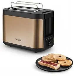Тостер Tefal Coppertinto 850 Вт бронзовий (TT430G10) - мініатюра 3