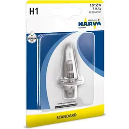 Автолампа галогенова H1 48320 NARVA 12V 55W P14.5S STANDARD (4013790302175)