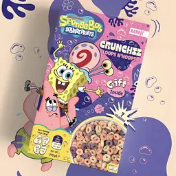 Сухий сніданок SpongeBob SquarePants Crunchiez Loops N Hoops 375 г