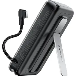Універсальна мобільна батарея Acefast Magnetic Wireless 10000mAh 22.5W PD, QC 3.0 USB-C In/Out, QI 15W M24 Металево-Сірий - мініатюра 2