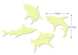 Набір сяючих в темряві наклейок 4M Sharks Акули 00-05940 Набір люмінесцентних наклейок - мініатюра 5