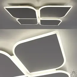 Керована світлодіодна люстра AERO 70W 4F-455x455x57-WHITE-220-IP20 ESLLSE - мініатюра 5