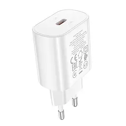 Зарядний пристрій HOCO N22 Jetta 1USB-C/PD25W білий - мініатюра 3