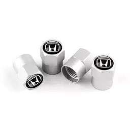 Ковпак вентиля колеса Honda Хонда 4 шт Тюнінг Сірі
