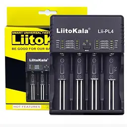 Зарядний пристрій LiitoKala Lii-PL4 для 4 акумуляторів АА, ААА, 18650, 21700, 26650, з автоідентифікацією типу - мініатюра 3