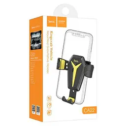 Холдер Hoco CA22 Black/Yellow (Кріплення Вентиляційна грати) - мініатюра 4